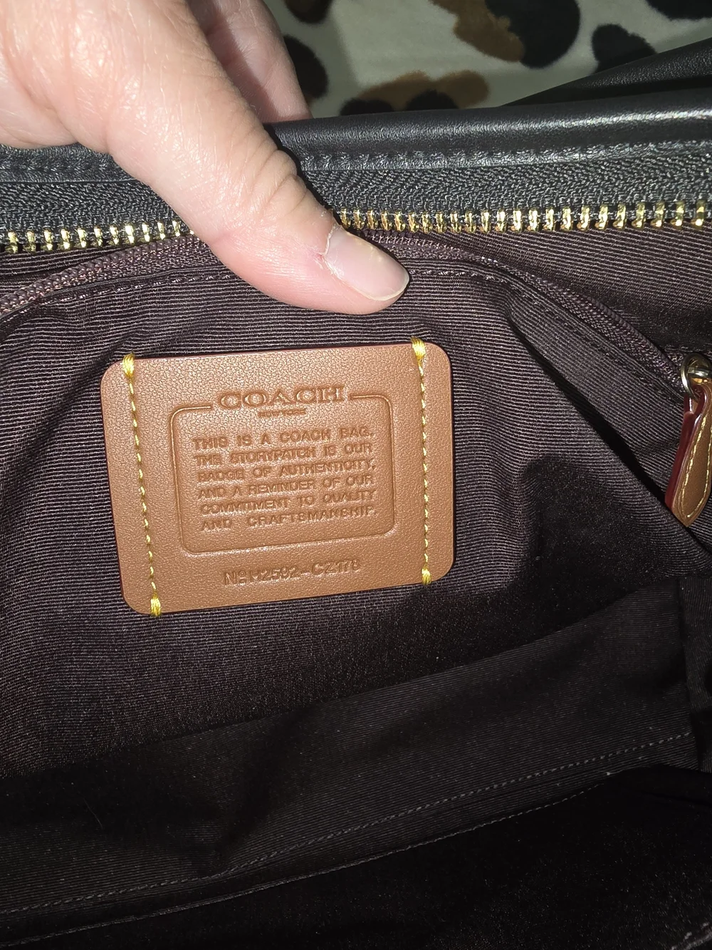 COACH Black Quilted Signature Leather Shoulder Bag